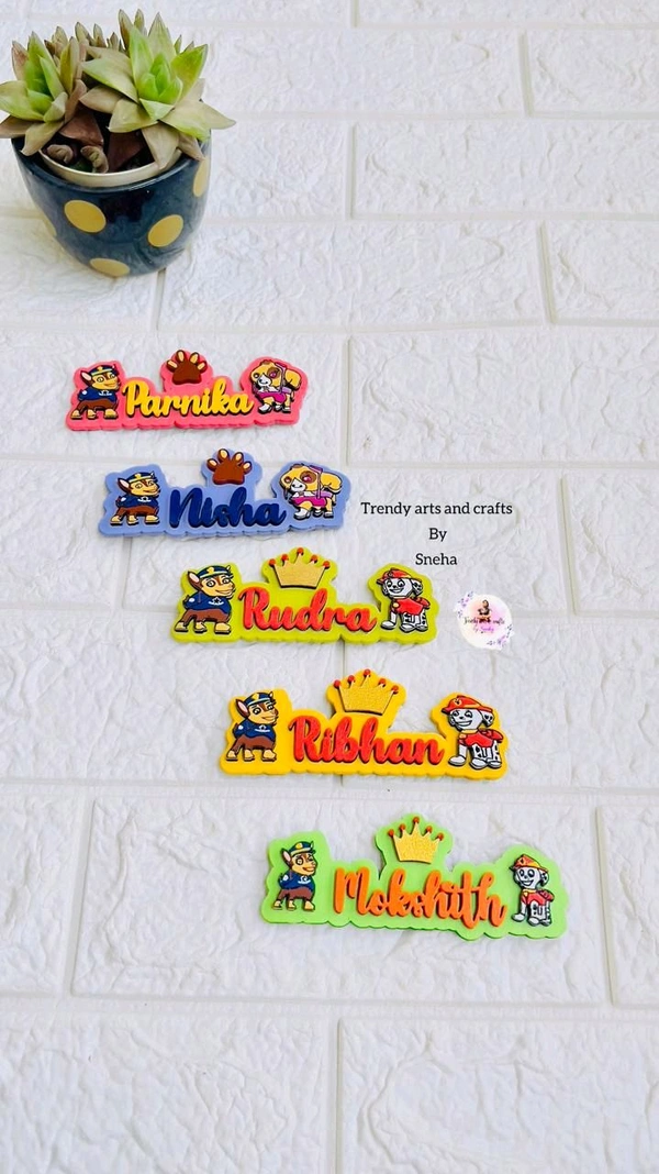 Customised Fridge Magnet Paw Petrol Theme - 1