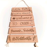 Sentiment Plank Family Name Board - Without Rope