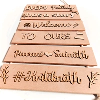 Sentiment Plank Family Name Board - Without Rope