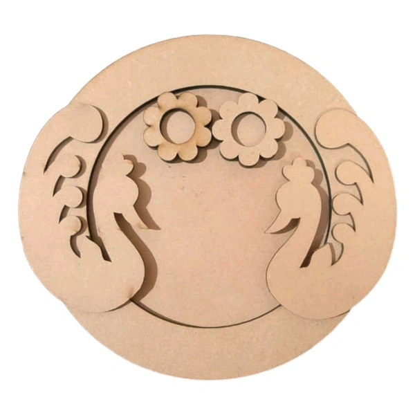 Peacock Pooja Thali - 12 Inches