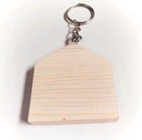 Pine Wooden Key Chain Base - 20