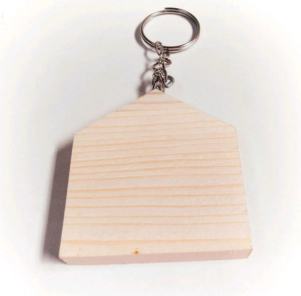 Pine Wooden Key Chain Base - 20