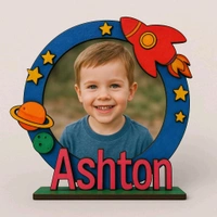 Kids Name Board Space Theme