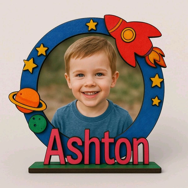 Kids Name Board Space Theme