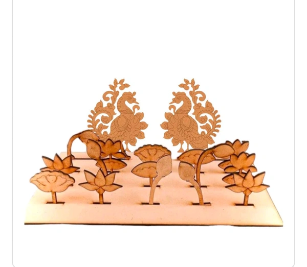 Table Top - Peacock And Lotus Decor