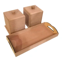 Dry Fruits Jar & Tray Set - Large Set