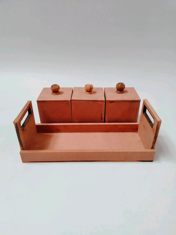 Dry Fruits Jar & Tray Set With Lid - Small Set