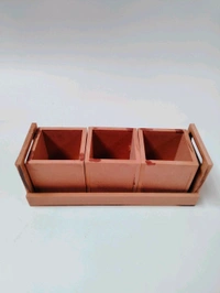 Dry Fruits Jar & Tray Set Without Lid - Large Set