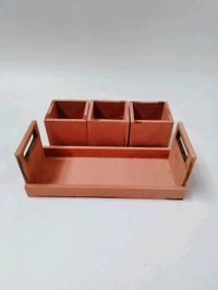 Dry Fruits Jar & Tray Set Without Lid - Small Set