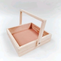 Premium Wooden Hamper Basket / Caddy / Tray - 10 x 10 Inches