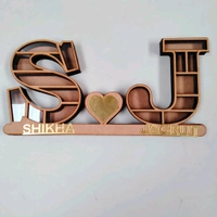 Miniature Alphabet Bookshelf - Couple - 7 Inches