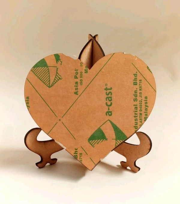 Miniature Bookshelf - Heart - 6 Inches, With Easel Stand