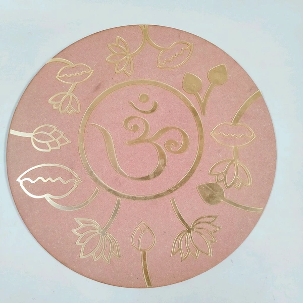 Pichwai Lotus Pond With Om - 15 Inches