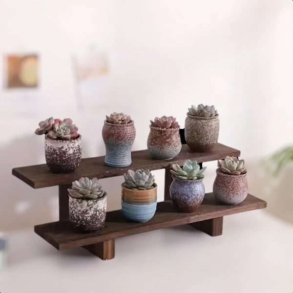 2 Step Collapsible Pinewood Stand