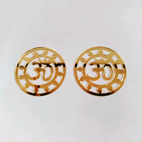 Golden Acrylic Om Cutout - 3 Inches