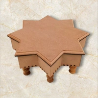 Octogon Chowki - Wooden Legs - 10 Inches