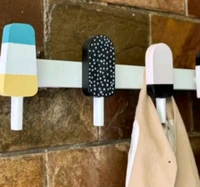 Icecream Themed Wall Hanger Wall Organiser - Bag Hanger Medal Hanger