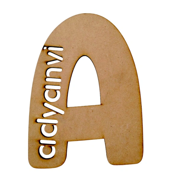 Monogram Letter With Name Kids Room Decor - 15 Inches