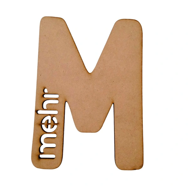 Monogram Letter With Name Kids Room Decor - 15 Inches