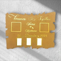 Couple Thumb Impression Engagement Wedding Invite