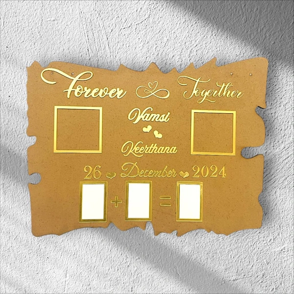 Couple Thumb Impression Engagement Wedding Invite