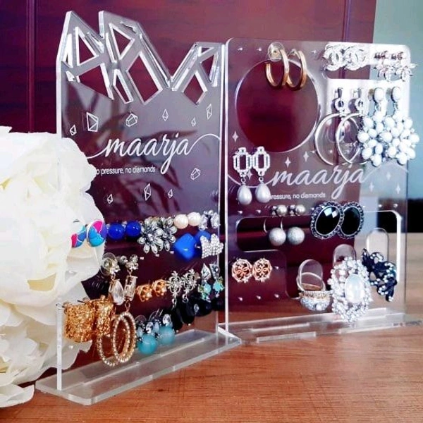 Acrylic Jewellery Stand - Set Of 2 Pcs