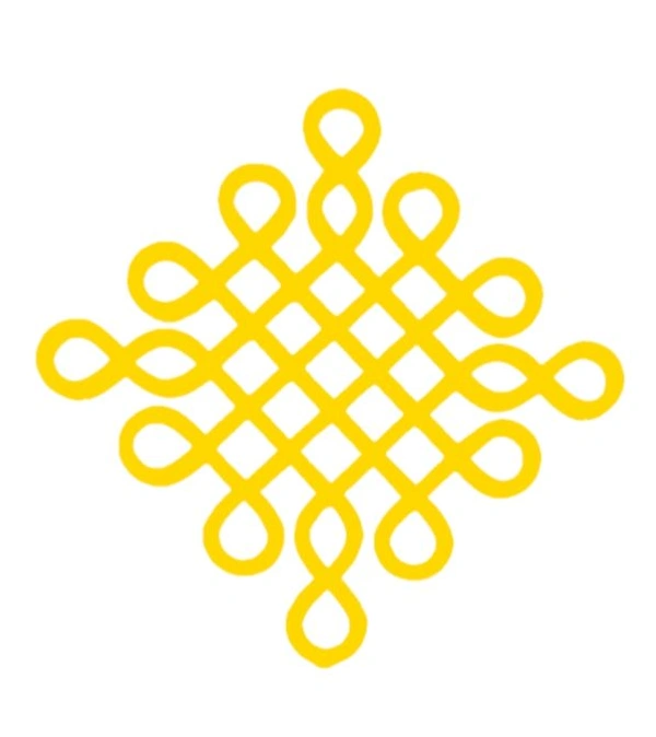 Kolam Cutout - 6 - 1 Pc, Gold
