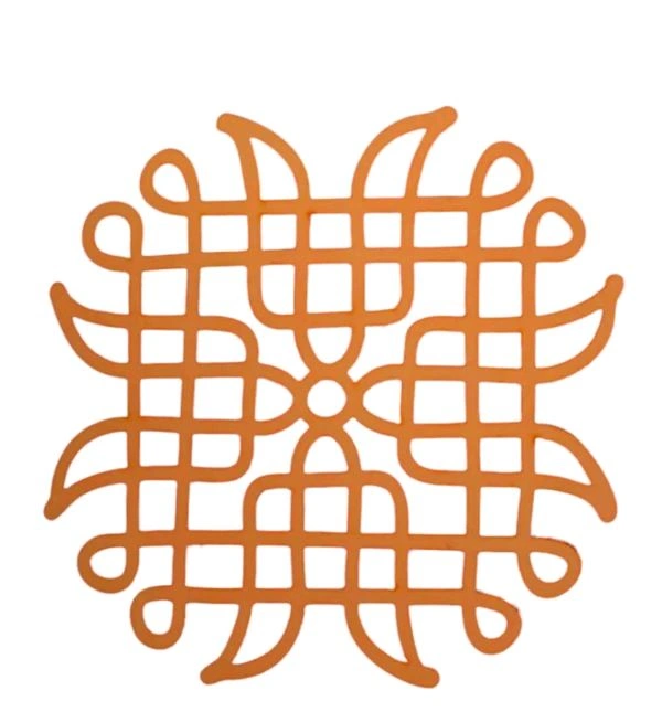 Kolam Cutout - 7 - 1 Pc, Gold