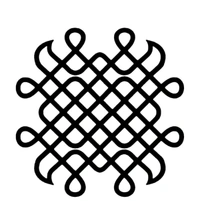 Kolam Cutout - 9 - 1 Pc, Gold