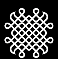 Kolam Cutout - 9 - 1 Pc, Gold