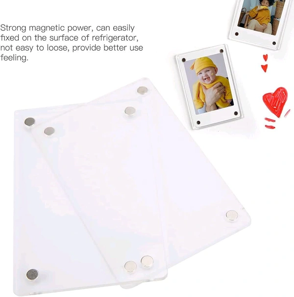 Acrylic Magnetic Fridge Magnet Double Side Display - Pack Of 50