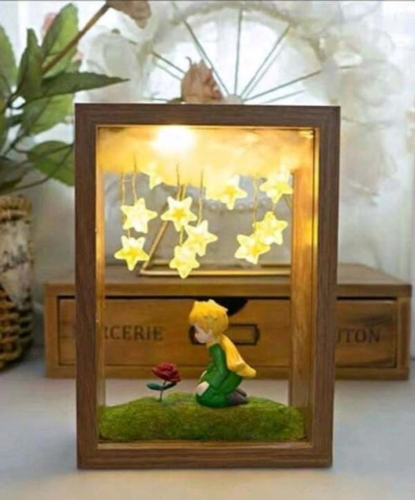 Miniature 3D LED Lights Photo Frame Night Lamp - 6 * 6 * 2 Inches