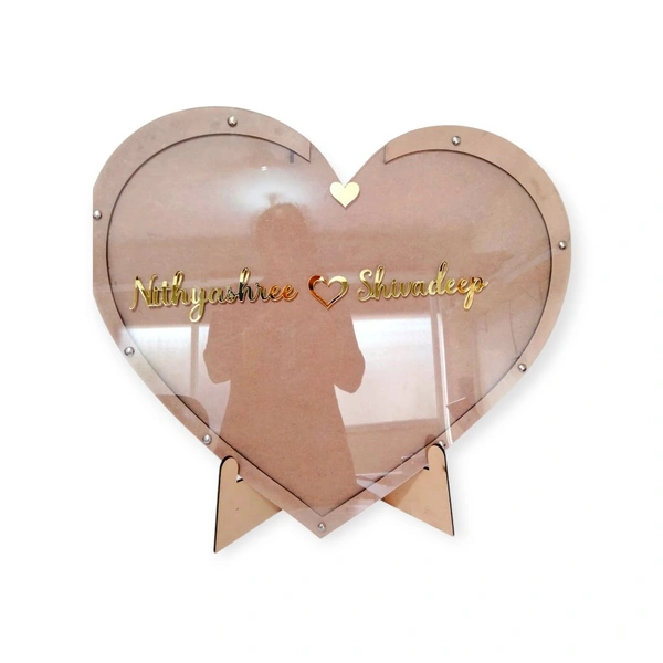 Wedding Guest Book - Wishes Memories Drop Box - 200 Guests