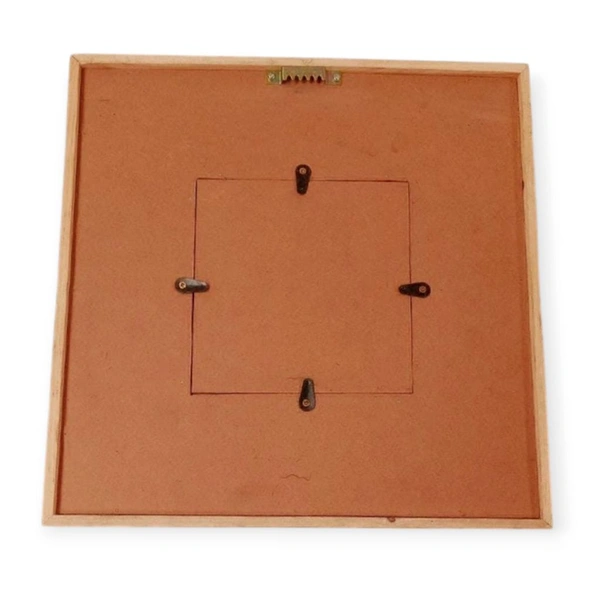 Teak Wood Double Floating Frame / Varmala Preservation Frame Base MDF - 14 * 10 * 1.5 Inches