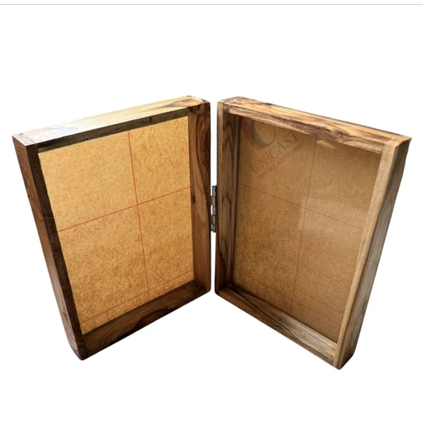 Teakwood Varmala Preservation Frames - Acrylic Base/ Book Floting Frame / Standing Frame - 10 * 8 * 3 Inches