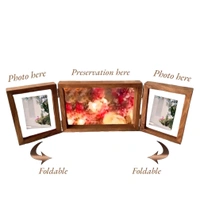 Teakwood Floating Frame - MDF Base - Foldable With Photo Frame