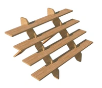 4 Step Dismantling pinewood Display stand