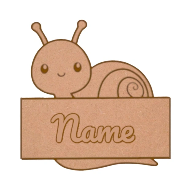 Snail Kid's Room Name Board - 6mm