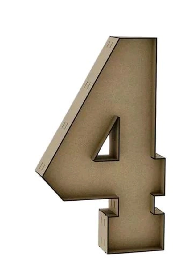 Number Four Box Chocolate / Flower Fillable Box For Hamper Making Charcuterie Board - 6 Inch