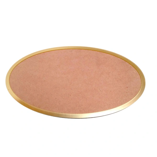 Oval Name Board With Golden Ring - 18*12 Inches
