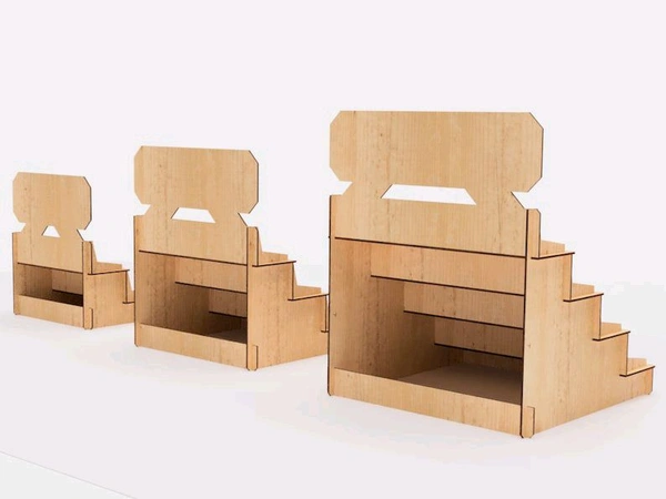 Display Stand Set Of 3 With Branding Area