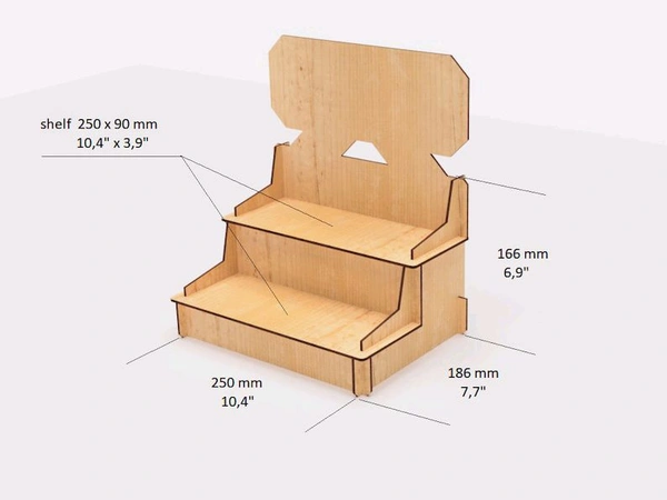 Display Stand Set Of 3 With Branding Area