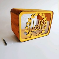 Guest Book - Wishes Memories Drop Box - Maple