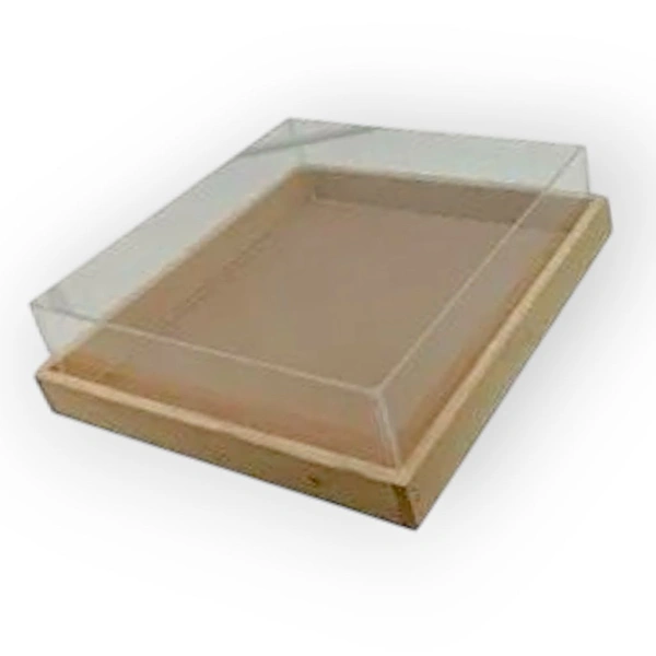 Pinewood Acrylic Wedding Invitation/ display Box - 12*12*4 Inches