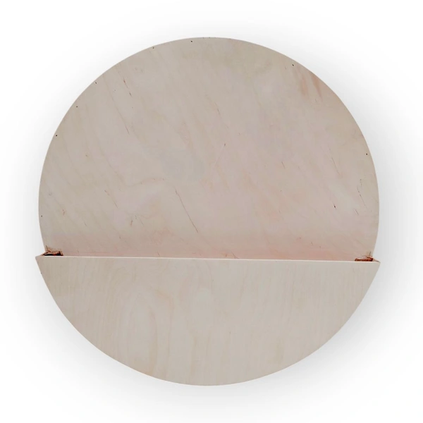 Round Curved Planter Name Board - 15 Inches, Without Name