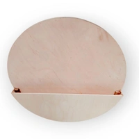 Round Curved Planter Name Board - 15 Inches, Without Name