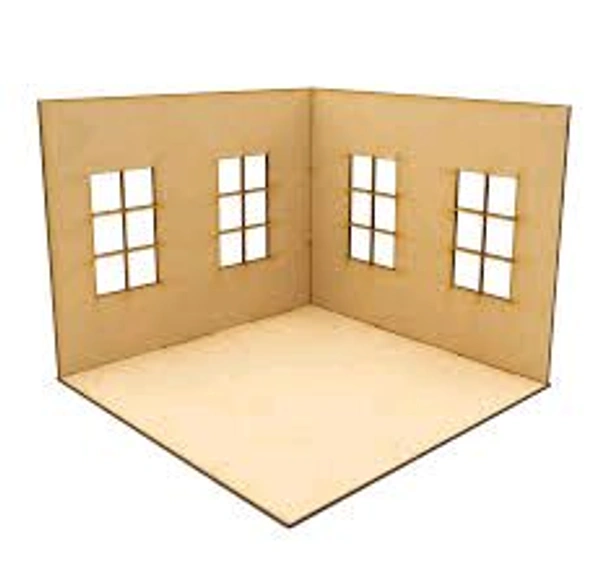 DIY RoomBox / Dollhouse Open - With Window - 8 * 8 * 8 Inches