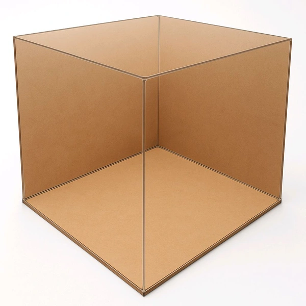 DIY Closed RoomBox / Dollhouse - With Acrylic Cover - 8 * 8 * 6 Inches