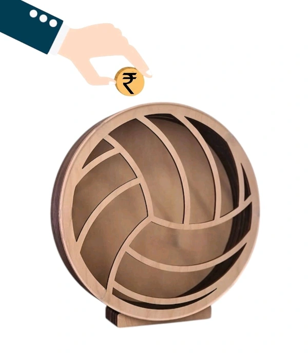 Self Standing Piggy Bank - Basketball - 8 Inches, Assembled