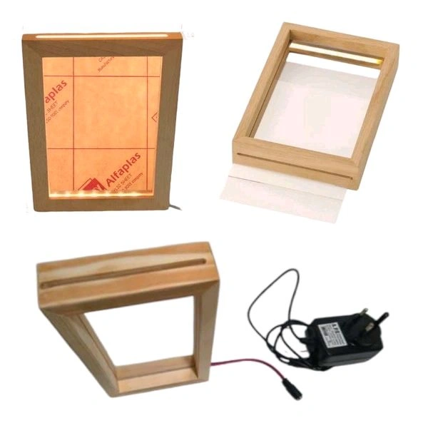 Pinewood LED Photo Frame - 4 * 6 * 1.75 Inches